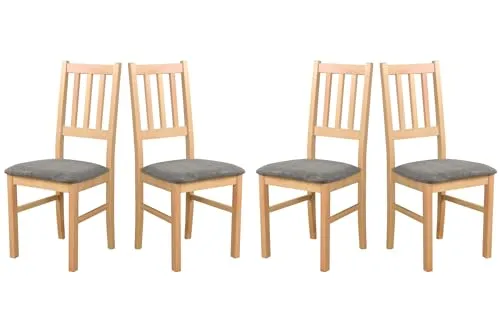 LeafDesign Küchenstühle 4er Set in silber von LeafDesign