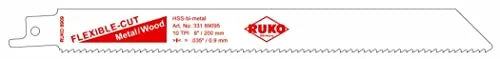 RUKO 33189095 Säbelsägeblatt 8909-5 200x18x0,9 10 TPI (5 Stück)