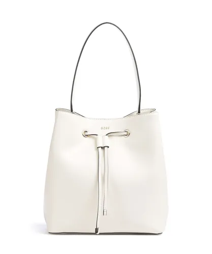 BOSS Sandy Bucket Handtasche für Damen - Weiß - Elegante Bucket Handtasche aus hochwertigem Lederimitat für stilbewusste Frauen. Ideal für den täglichen Gebrauch und vielseitig kombinierbar.