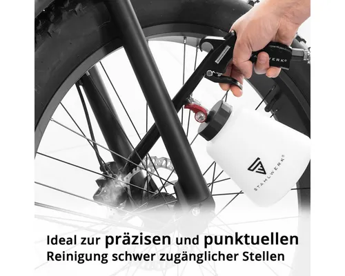 STAHLWERK Druckluft-Reinigungspistole RP-93 ST - Kfz-Reinigungsmittel mit 2-in-1-Funktion: Ausblaspistole und Reinigungspistole für präzise Reinigung schwer zugänglicher Stellen im Fahrzeug.