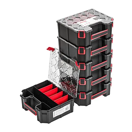 6x Modulierter Sortimentskasten Kleinteilemagazin – 243 x 284 x 105 mm