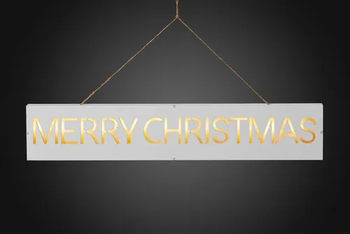 LED-Holzschild “MERRY CHRISTMAS“ , 11 LEDs