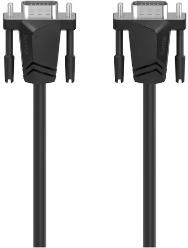 Hama VGA-Kabel 1,50 m - Full-HD 1080p, doppelte Abschirmung für störungsfreie Videoübertragung von PC, Notebook zu Monitor, TV oder Beamer
