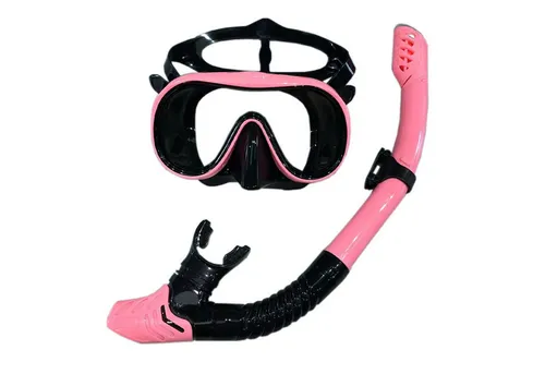 HAUSS SPOLE Schnorchel Schnorchelset Schnorchelmaske Taucherbrille Erwachsene (1 St., Anti-Leck Anti-Fog Tauchmaske Dry Schnorchel aus Gehärtetem Glas), Trocken Schnorchel Schwimmen und Tauchen