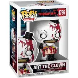 Terrifier 2 POP! Movies Vinyl Figur Art the Clown with Candy Filled Head 9 cm - Weiß/Rot/Schwarz