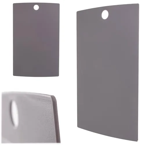 KADAX Schneidbrett 38.5 x 24 cm, Küchenbrett aus Kunststoff, Brett aus Plastik für die Küche, Schneidebrett in modernem Design, Küchenzubehör (Grau)