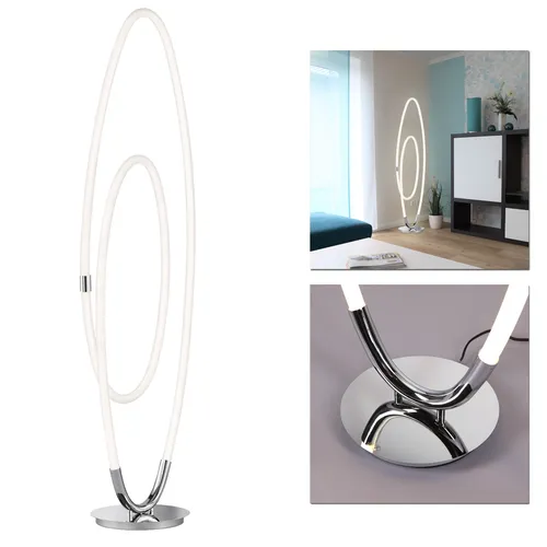 Moderne LED Stehleuchte 59W mit Dimmer - Stylische Stehlampe für den Innenbereich, inklusive 6700 Lumen Lichtleistung und dimmbarer Funktion für individuelle Beleuchtung.