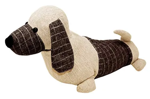 Lashuma Türstopper Hund Beige, Deko Türhalter für Wohnzimmer - Balkon, Türpuffer Höhe: 23 cm