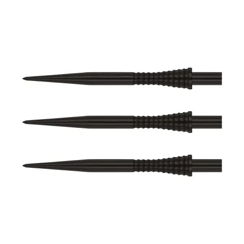 RED DRAGON Raptor GT Schwarz Gripped Spezialist Dartpunkte - 1 Satz pro Packung