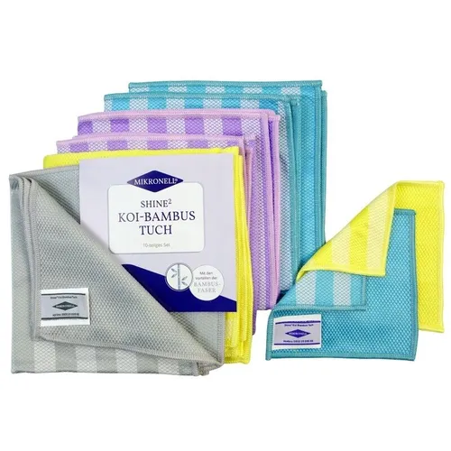 Mikronell Shine² Koi-Bambus Tuch 10-Teiliges Set bunt Bambus Tuch