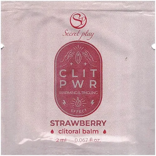Secret Play CLIT PWR Strawberry Orgasmus vibrierender Klitorisbalsam Sachet 2 ml