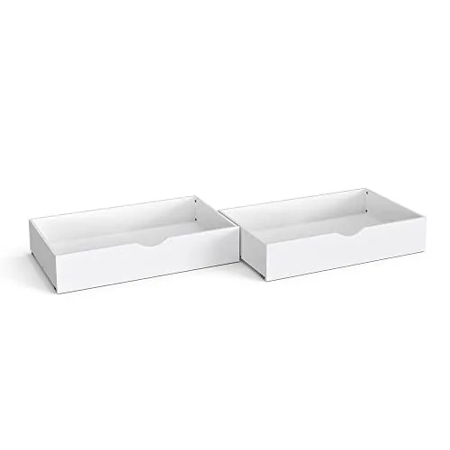 VitaliSpa® Bettschubkasten Everest, Weiß, 98 x 56 cm 2er Set
