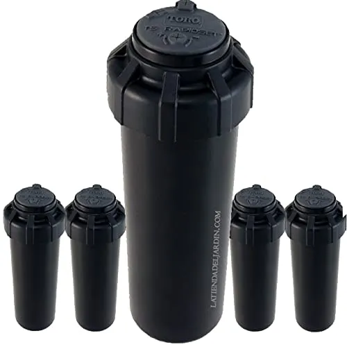 Suinga Pack mit 5 Turbinen-Rasensprengern T5T RS. Reichweite 7,6 bis 15,2 Meter. Weibliches Gewinde 3/4