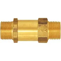 Riegler Rückschlagventil, Durchgangsform, MS, G 1/2 AG, 0,2 - 0,4 bar