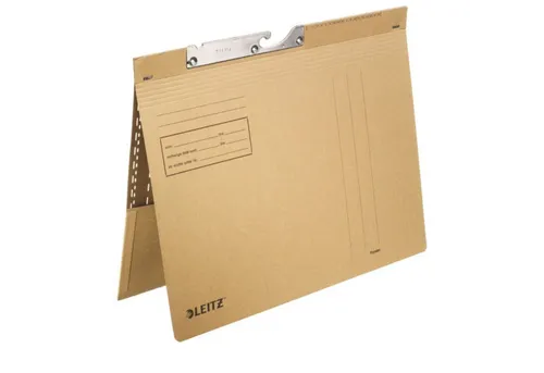 LEITZ Hängeordner LEITZ 2112 Pendelhefter Combi mit Tasche kfm. Heftung Natronkarton