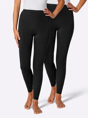 Witt Homewearhose Leggings (2-tlg) - Praktisches Doppelpack einfarbiger Leggings mit bequemem Dehnbund. Ideal für den Alltag in weicher Single-Jersey-Qualität.