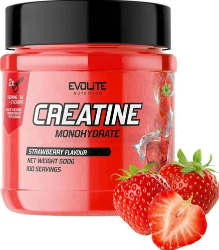 Evolite Nutrition EVOLITE® CREATINE Monohydrat 500g Kreatin Leistung Muskel Fitness Pulver, 1 er Dose à 1,00 St., 500 g, 100% reines Creatine Monohydrat, ohne Zusatzstoffe