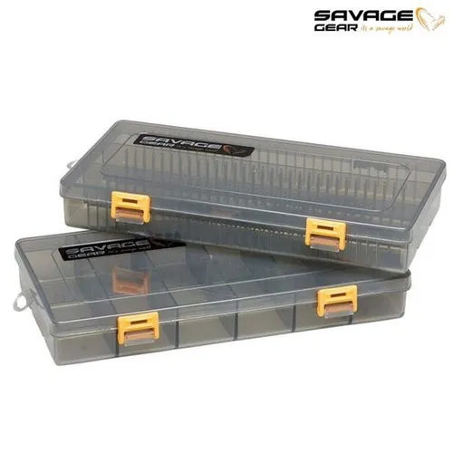 SAVAGE GEAR FLAT LURE BOX SMOKE KIT 2Pcs 23x11x3,5cm Köderbox