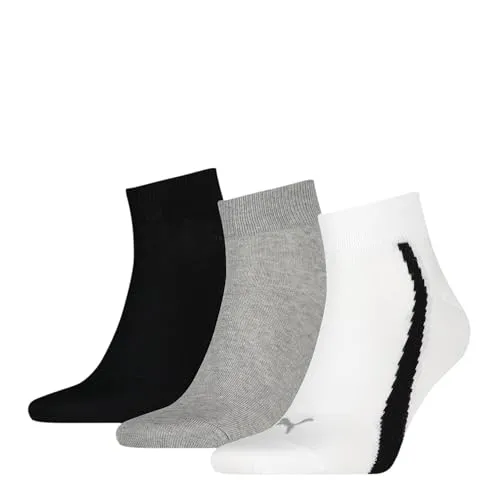 Puma Lifestyle Quarter Socken White/Grey/Black 35/38