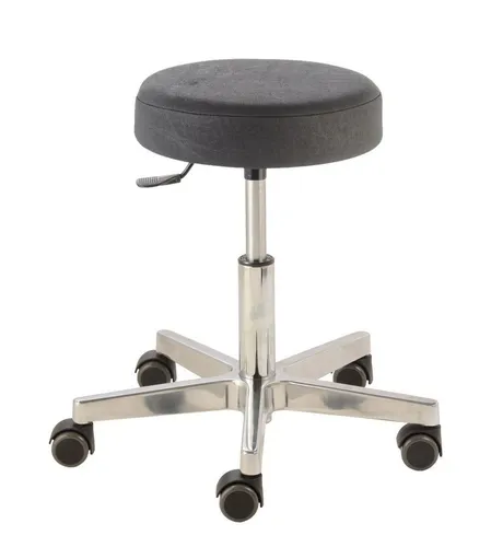 Prova Nova Arbeitshocker Roll- und Drehhocker Lille 4440, Sitzhöhe ca. 43 - 56 cm