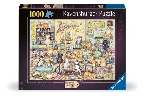 Ravensburger 01755 Crazy Cats Puzzle für Erwachsene 1000 Teile