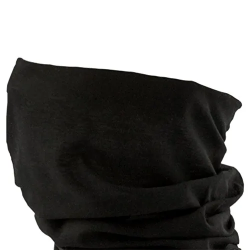 Oblique Unique Damen/Herren Mikrofaser Multifunktionstuch K-150 (Pure Black)