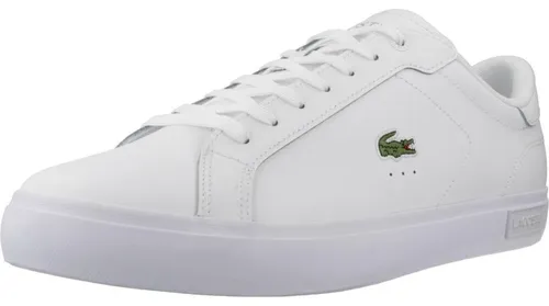 LACOSTE POWERCOURT Weiß - 45 - Stylische Sneaker von Lacoste, ideal für Freizeit und Sport, mit zeitlosem Design und hoher Bequemlichkeit.