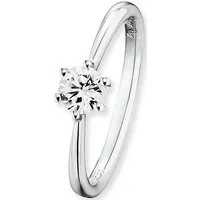 Engelsrufer Damen Ring Shiny aus Sterling Silber - Eleganter Ring mit funkelndem Zirkonia Stein, nickelfrei und ideal für Allergiker. Perfekt kombinierbar und kommt mit Schmuckverpackung.