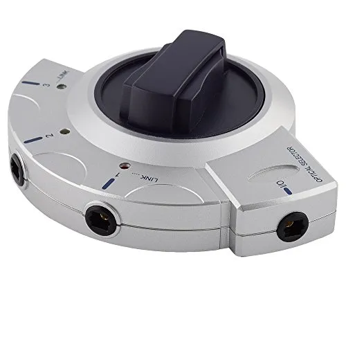 Optische Audio Umschaltbox Schalter Controller Verteiler Splitter Weiche, Input: 3 Opto Toslink/Output: 1 Opto Toslink, für 2.1 5.1 7.1 Dolby Surround