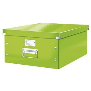 Leitz Aufbewahrungsbox 6045-00-54 ClickundStore, 36L, mit Deckel, Pappe, grün, A3, 37 x 48 x 20cm