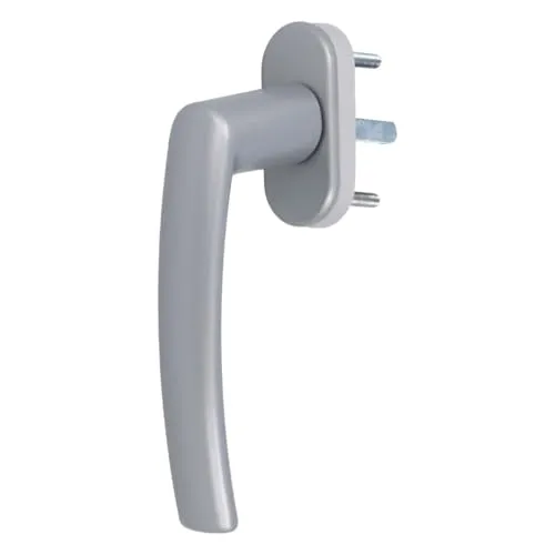 Aluminium Fenstergriff Nevada, Farbe:Silber F1, Stiftlänge:30mm