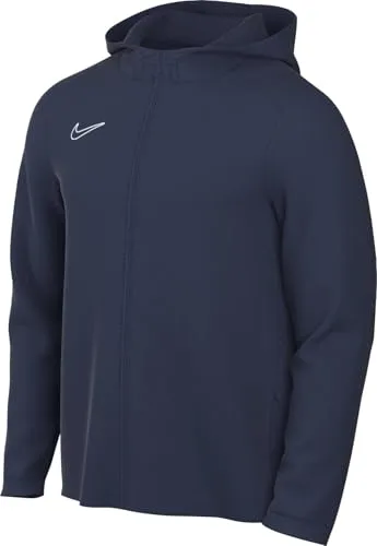 NIKE FZ9858-410 M NK SF ACD25 RAIN JKT Herrenjacke - Funktionsjacke in Mitternacht Marine/Weiß, wasserabweisend und ideal für sportliche Aktivitäten im Freien.