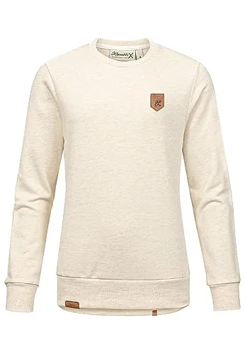 REPUBLIX Damen Kapuzenpullover Sweatjacke Pullover Hoodie Sweatshirt RD-013 Beige M
