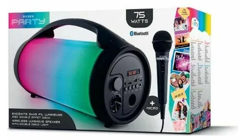 Party BT Pro Kabelloser Lautsprecher, Tragbar mit 75 W Leistung - Tragbare Bluetooth-Lautsprecher mit kraftvollen 75 W, Lichteffekten und wiederaufladbarem Akku für unvergessliche Partys überall.
