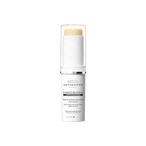 Esthederm Sun Photo Reverse Stick, 10 g - Sonnenschutzmittel mit sehr hohem Schutz vor UVA, UVB und sichtbarem Licht. Reduziert dunkle Flecken sichtbar nach 28 Tagen – ideal für hyperpigmentierte Haut.