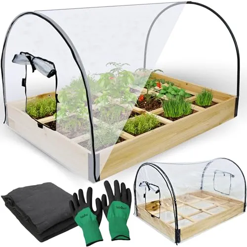 holz4home® Gemüsebeet aus Tannenholz 115x80x68 cm