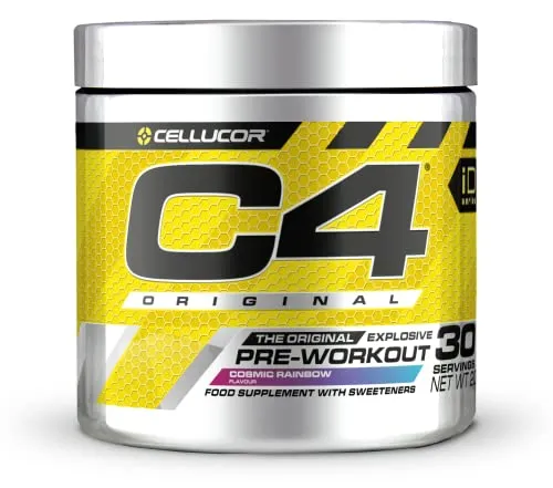 Cellucor C4 Original 195-198 g cosmic rainbow - Der ultimative Trainingsbooster - Nahrungsergänzungsmittel für explosive Energie und gesteigerten Fokus. Perfekt für intensives Training, egal ob Anfänger oder Profi. Entfalte dein volles Potenzial mit C4 Original!
