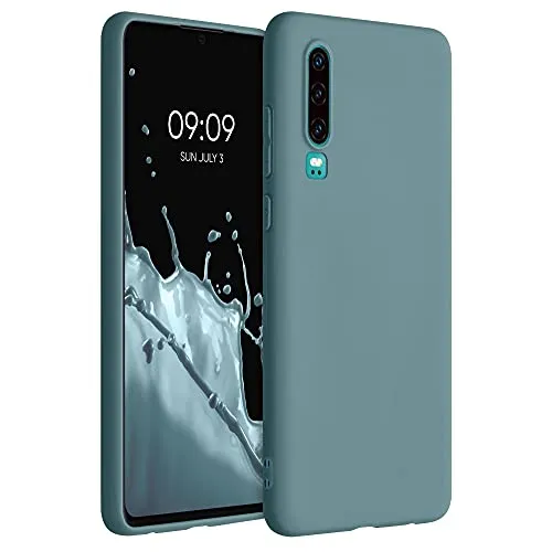 kwmobile Handyhülle für Huawei P30 Hülle - TPU Case - Kabelloses Laden - Schutzhülle Cover in Arctic Night