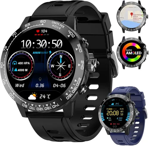 Homailida Smartwatch mit Telefonfunktion – 1.51 Zoll AMOLED Fitnessuhr