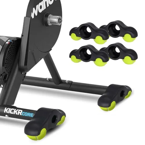 Stück Rocker Plate Feet, Indoor Cycling Snap Rocker Feet Adapter, Tragbarer Wippplatten-Fahrradtrainer, Indoor Cycling Tennisbälle Fußadapter für Wahoo Kickr Core 1 Rollentrainer, Mit 8 Tennisbällen 4