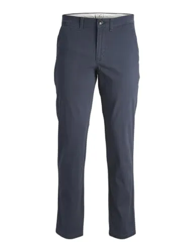 JACK & JONES Jungen Jpstmarco Jjdave Akm Noos Chino-Hose, Blau, 146 EU - Herren-Stoffhosen mit klassischem Regular Fit, ideal für einen bequemen Tragekomfort und vielseitige Kombinationen im Alltag.