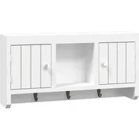 vidaXL Schlüsselschrank Weiß 40x8,5x20 cm