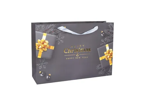 Idena Tragetasche WH 51x73x18cm - Stilvolle Geschenktasche für festliche Anlässe, ideal zum Verpacken von Weihnachtsgeschenken mit ansprechendem Design und praktischer Größe.