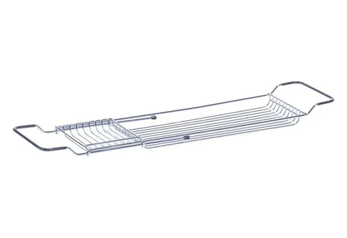 Zeller Present Badewannenablage - Ausziehbar und Verchromt - Praktische Badewannenablage aus verchromtem Material, ausziehbar für mehr Flexibilität und ideal zur Ablage von Pflegeprodukten.