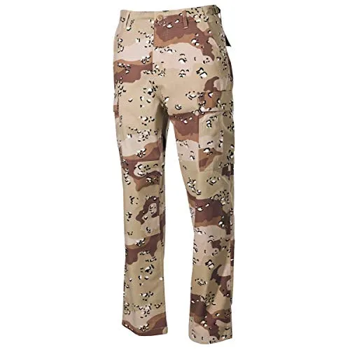 MFH Herren Kampfhose Us Bdu Rip Stop Hose, 6 Farben Desert, M EU - Wanderhose aus 100 % Baumwolle mit robustem Rip-Stop-Gewebe, ideal für Outdoor-Aktivitäten und Abenteuer in der Natur.
