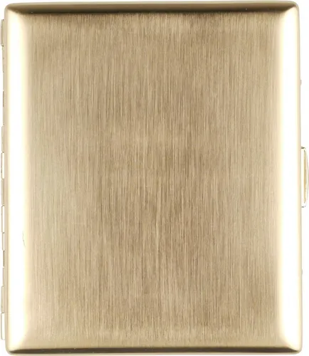 Zigarettenetui Metall goldin gebürstet  20er