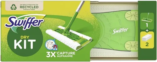 Swiffer Staubwischer Starterset Kit 1 Bodenwischer + 2 Trockene Bodentücher #10