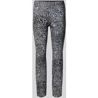 Comma Leggings mit All-Over Print schwarz 34 von comma,