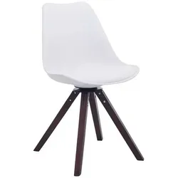 furnicato Besucherstuhl Troyes 84x48x56 cm weiß