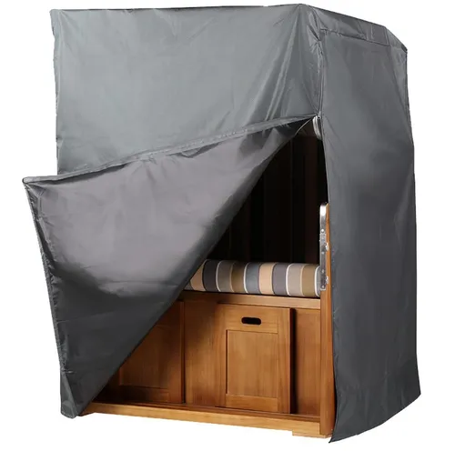 bene living Strandkorb Schutzhülle Prestige Protect Größe L - Abdeckhaube für Strandkörbe, winterfest und aus langlebigem, atmungsaktivem Polyestergewebe, schützt vor Regen, Frost und UV-Strahlung. Inklusive praktischer Aufbewahrungstasche.